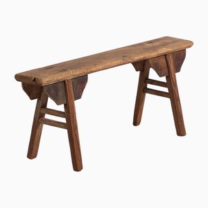 Antique Wabi Sabi Style Bench, 1870s