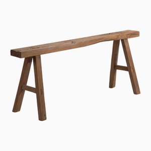 Panca da foyer antica, metà XIX secolo