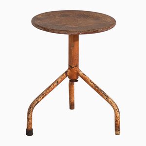 Vintage Hocker aus Metall, 1950