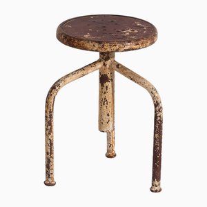 Vintage Round Stool, 1950