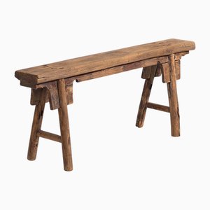 Antike Bank mit Fußteil, 1870er