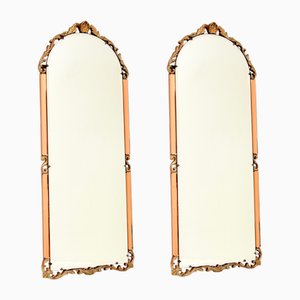 Vintage Art Deco Mirrors, 1930s, Set of 2
