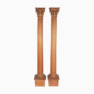 Antique Corinthian Columns, 1700s, Set of 2