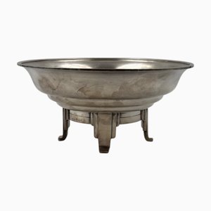 Art Deco Silver-Plated Catchall from Maison Ercuis, France, 1940s