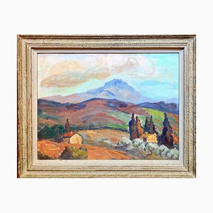 Paul Guillaume, Fauvist Landscape, 1890s-1910s, Oil Painting, Framed