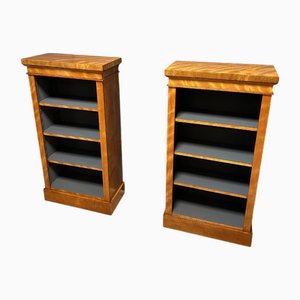 Kleine antike offene Bücherregale, 1890er, 2er Set