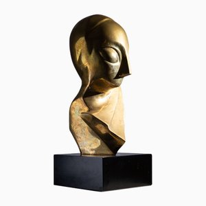 Dopo Brancusi, Busto modernista, anni '70, Ottone