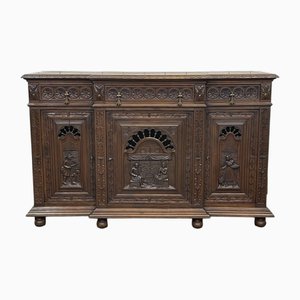 Bretonisches Sideboard aus Kastanienholz, 1930er