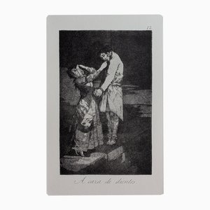 Francisco de Goya, Los Caprichos, Plate 12, Etching