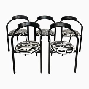 Vintage Stacking Chairs, 1980, Set of 5