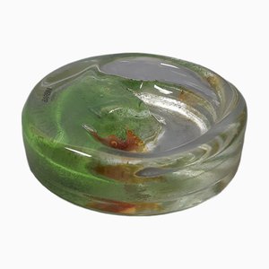 Green Murano Glass Aquarium Centerpiece by Barbini, 1970s
