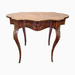 Table Style Louis XV Antique avec Tiroir, France, 1800s