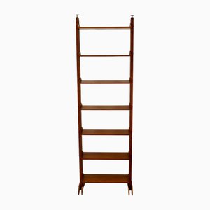 Mid-Century Modern Italian Freestanding Teak Modular Bookshelf, 1960s