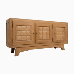 Französisches Vintage Sideboard aus Eiche von Gaston Poisson, 1940er