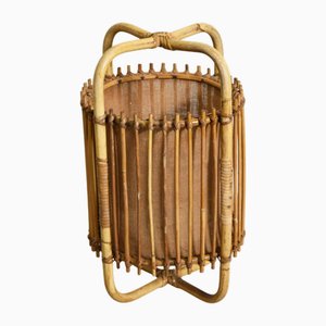 Italienische Tischlampe aus Rohrgeflecht, 1960er