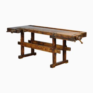 Oak and Pine Carpenter's Workbench, 1900s