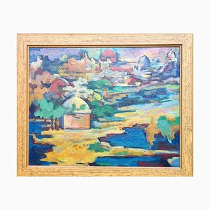 Andre Boureau d'après Othon Freize, Algérie Fauviste, Années 1920-1940, Huile sur Panneau, Encadrée