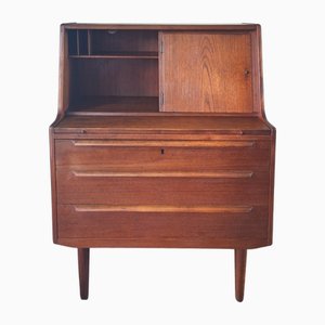 Teak Sekretär mit Schubladen & Verstecktem Spiegel von AG Aarhus, Dänemark, 1960er