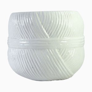 Italienischer Blumentopf aus glasierter Keramik, 1970er