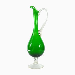 Italian Green Glass Carafe from Empoli, 1970s