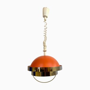 Space Age Orange Ceiling Light by Sijaj Hrastnik, 1960s
