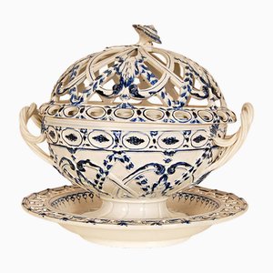 Pierced Lattice Tableware Basket from Wedgwood, 18th Century, Set of 3