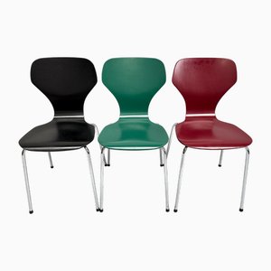 Danish Modern Chairs from Phoenix, Denmark, 1990s, Set of 3