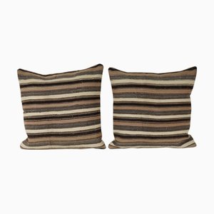 Anatolischer Hanf Kelim Bezüge aus Wolle, 2 . Set