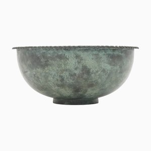 Schale aus patinierter Bronze, 1930er