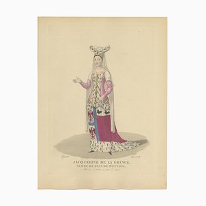 After Louis-Marie Lanté, Portrait of Jacqueline de La Grange, France, 1900, Engraving