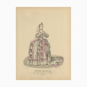 After Louis-Marie Lanté, Illustration of Sophie Arnould in Pyrame Et Thisbé, Paris, 1900, Engraving