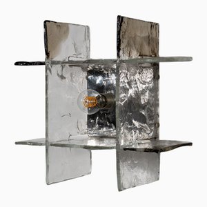 Glass Model Ice Wall Light by Carlo Nason for AV Mazzega, 1970