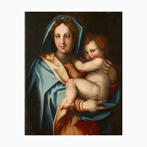 Workshop of Andrea del Sarto / Andrea d'Agnolo di Francesco, Madonna and Child, 1530, Oil on Board