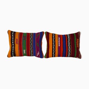 Turkish Kilim Cushion Covers, Set of 2