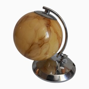 Art Deco Table Lamp in Glass and Metal