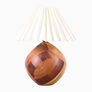 Small Teak Lamp, Denmark, 1970s