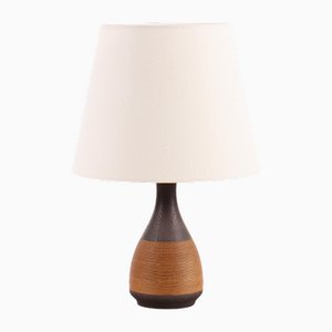 Ceramic and Rope Table Lamp by Einar Johansen, Denmark, 1960s