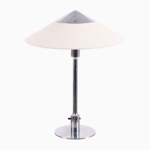 Lampada da tavolo Kongelys cromata di Niels Rasmussen Thykier, Danimarca, anni '30