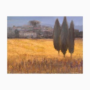 Katarzyna Zwolinska, Towards the City, Mixed Media Painting, 2017