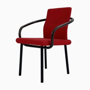 Sedia Mandarin rossa di Ettore Sottsass per Knoll, anni '80