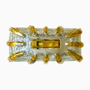 Murano Glass Type Rectangular Flush Mount, 1960s