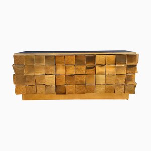 Vintage Brass Sideboard, 1980s