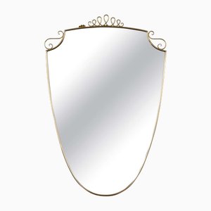 Vintage Shield Mirror, 1950s
