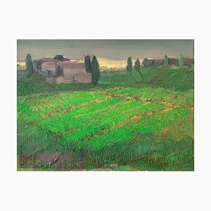 Katarzyna Zwolinska, Spring Tuscany, Mixed Media Painting, 2019