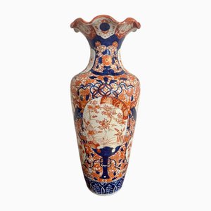 Large Antique Japanese Imari Floor Standing Vase, 1890