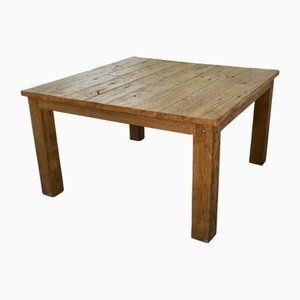 Oak Table with Brushed Finish, 1960s