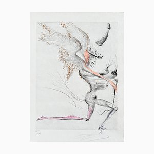 Salvador Dalì, Le Démon ailé, 1969, Acquaforte