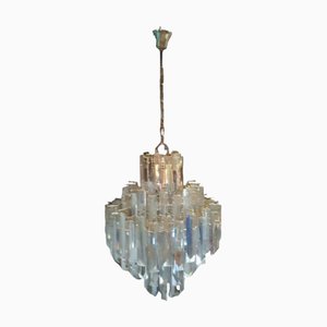 Lampadario in vetro di Murano attribuito a Paolo Venini, anni '70