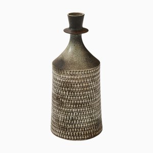 Ceramic Vase in Glazed Stoneware by Stig Lindberg, 1950s