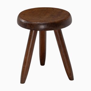 Hoher französischer Vintage Berger Hocker von Charlotte Perriand, 1953